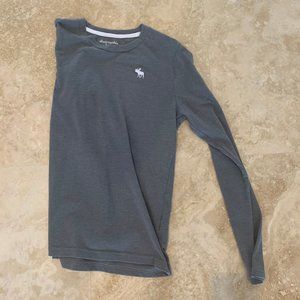 Long Sleeve Abercrombie Tee Gray Size 13/14